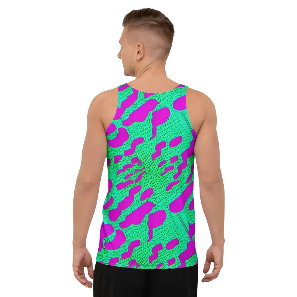 Electric Scale on Men's Tank Top — Back