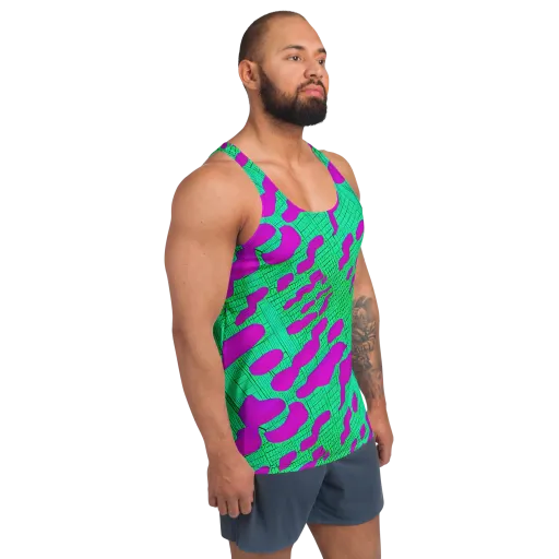 Electric Scale on a Men's Tank Top