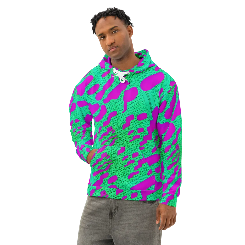 Electric Scale on Cotton Hoodie — Left Front