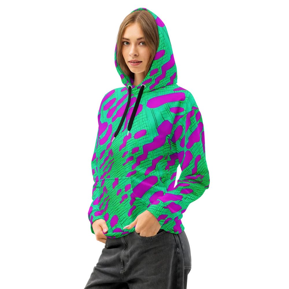Electric Scale on Cotton Hoodie — Left Front