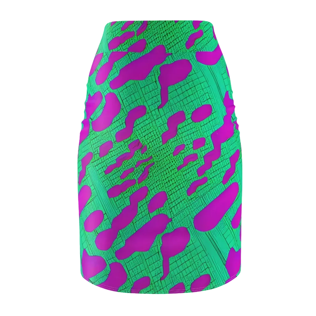 Electric Scale on Pencil Skirt — Back