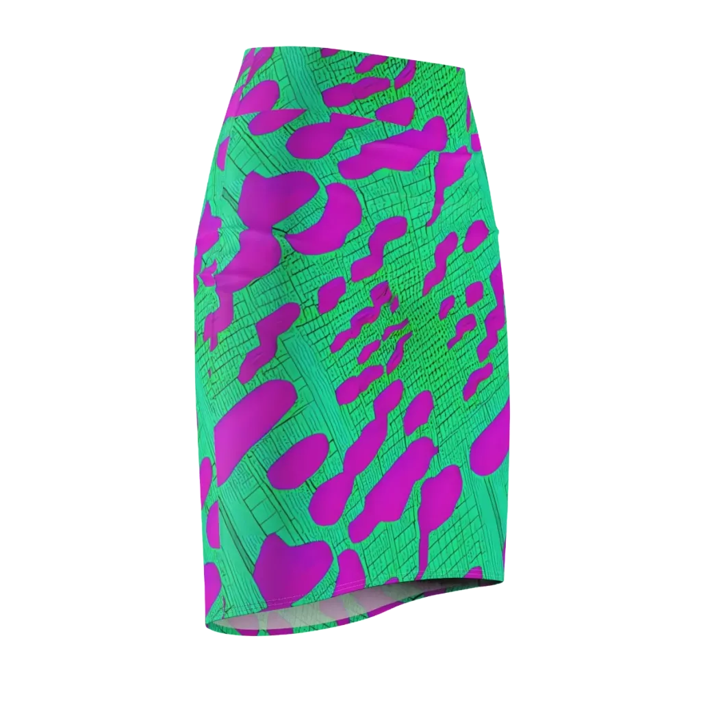 Electric Scale on Pencil Skirt — Front Side