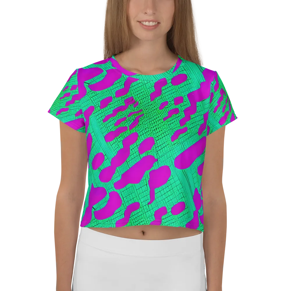 Electric Scale on Crop Tee — Front