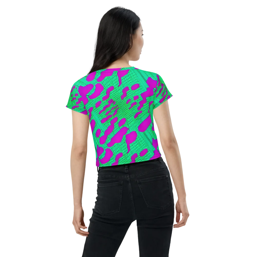 Electric Scale on Crop Tee — Back