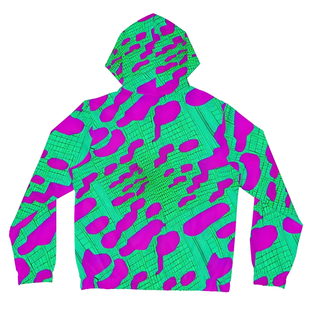 Electric Scale on Women's Full-Zip Hoodie — Back