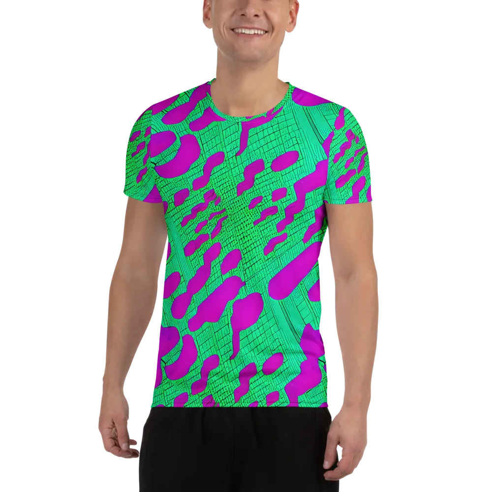 Electric Scale on Men's Athletic T-Shirt — Front