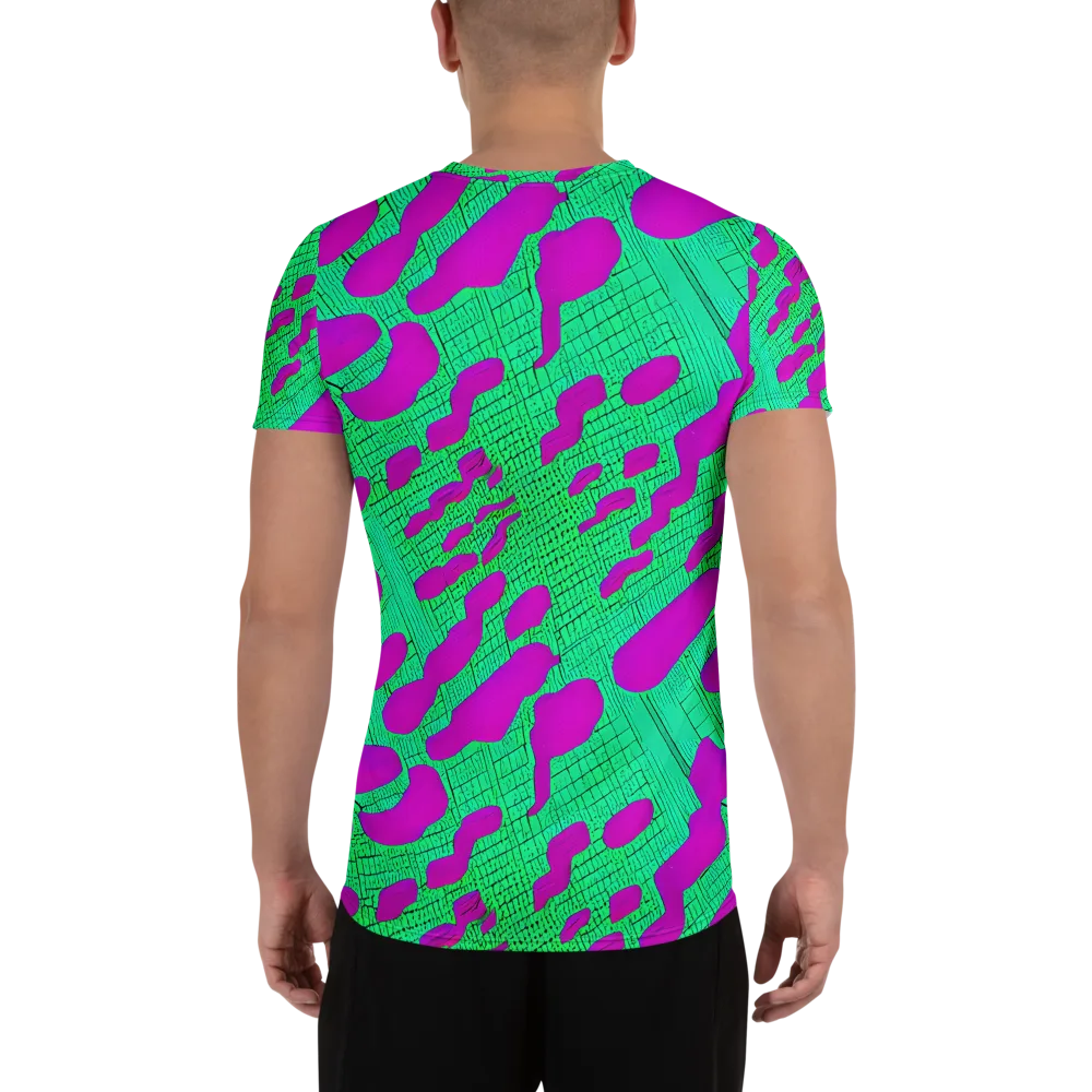 Electric Scale on Men's Athletic T-Shirt — Back