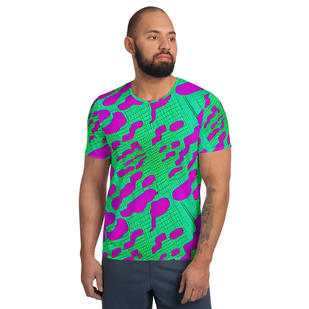 Electric Scale on Men's Athletic T-Shirt — Front