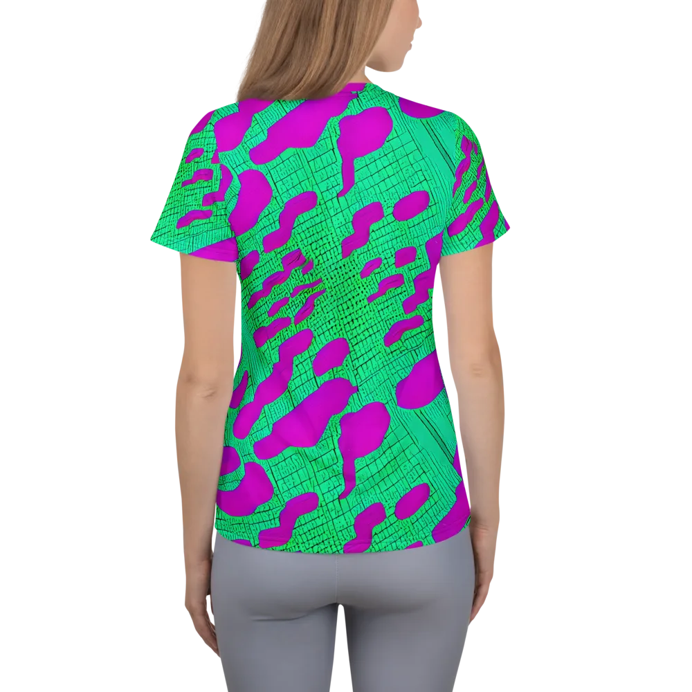 Electric Scale on Women's Athletic T-Shirt — Back