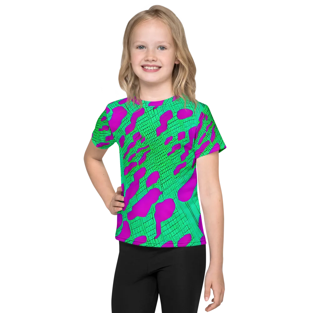Electric Scale on Kids Crew Neck T-Shirt — Front