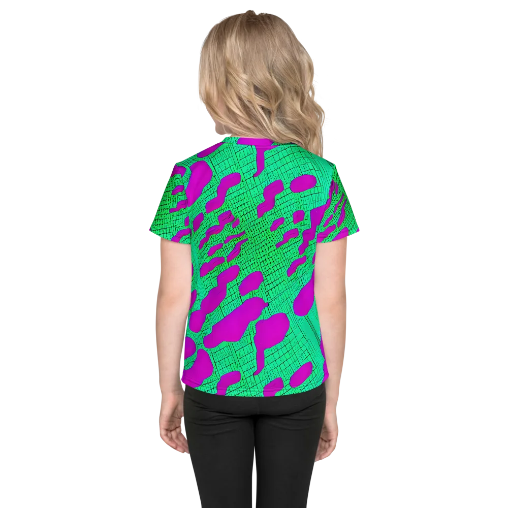 Electric Scale on Kids Crew Neck T-Shirt — Back