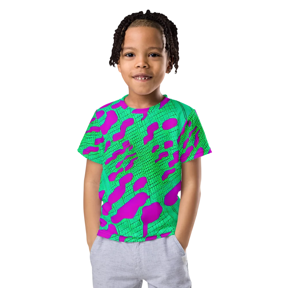 Electric Scale on Kids Crew Neck T-Shirt — Front