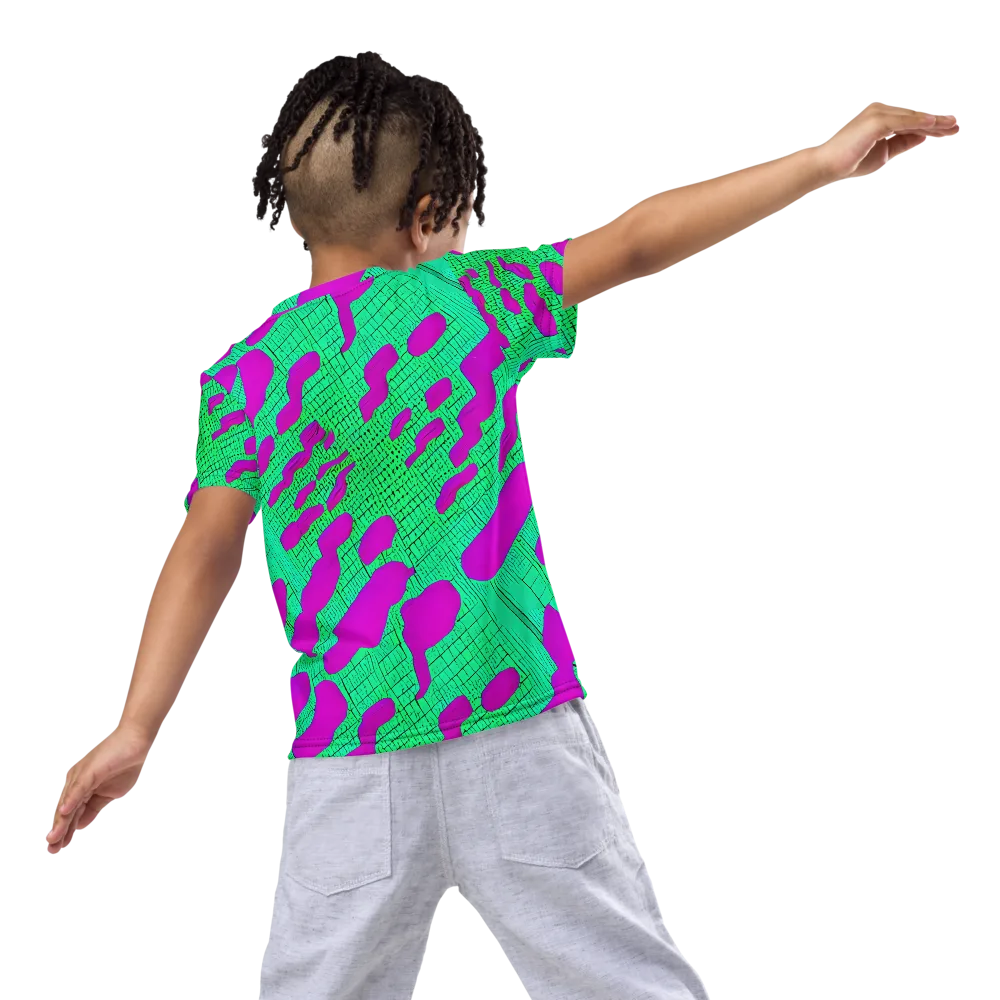 Electric Scale on Kids Crew Neck T-Shirt — Back