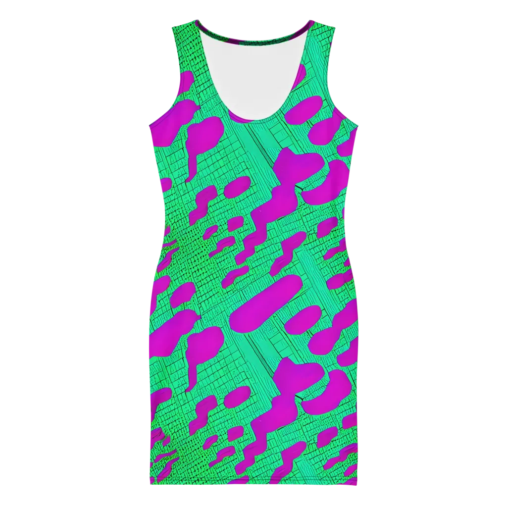 Electric Scale on Bodycon Dress — Front