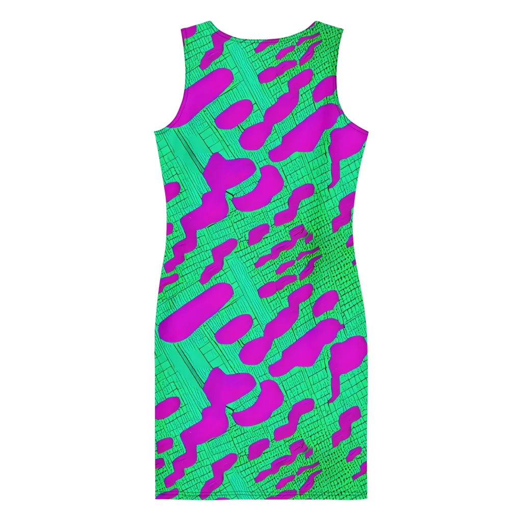 Electric Scale on Bodycon Dress — Back