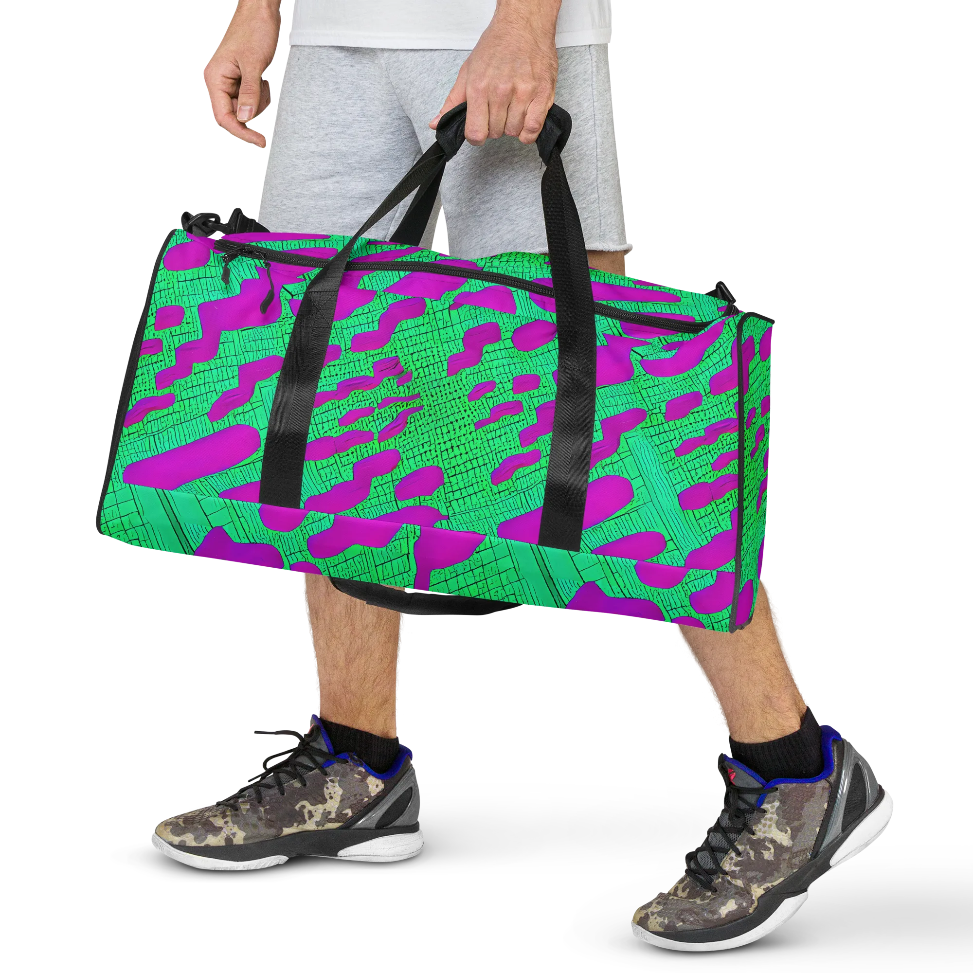 Electric Scale on Duffle Bag — Front