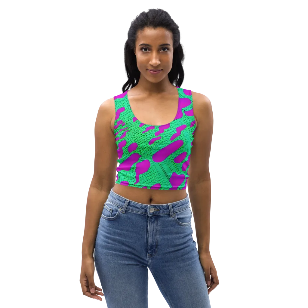 Electric Scale on Crop Top — Front