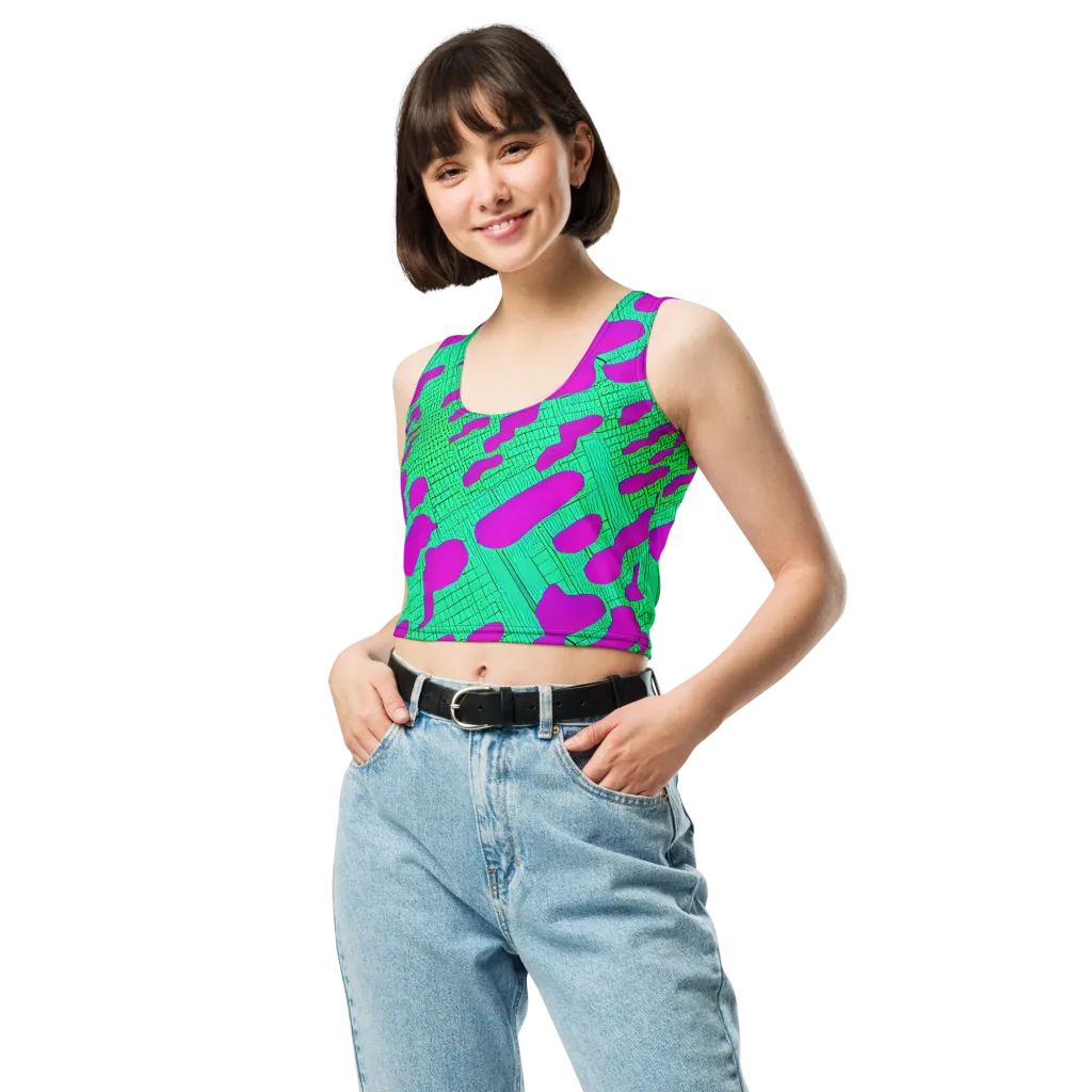 Electric Scale on Crop Top — Front