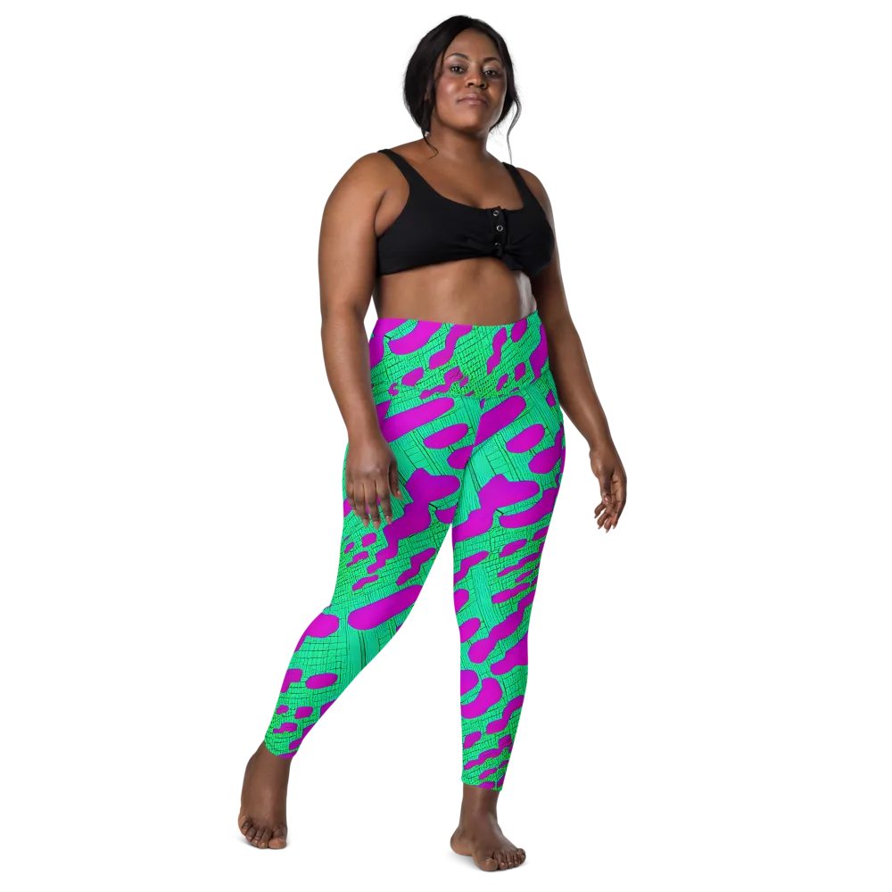 Electric Scale on Leggings with Pockets — Front