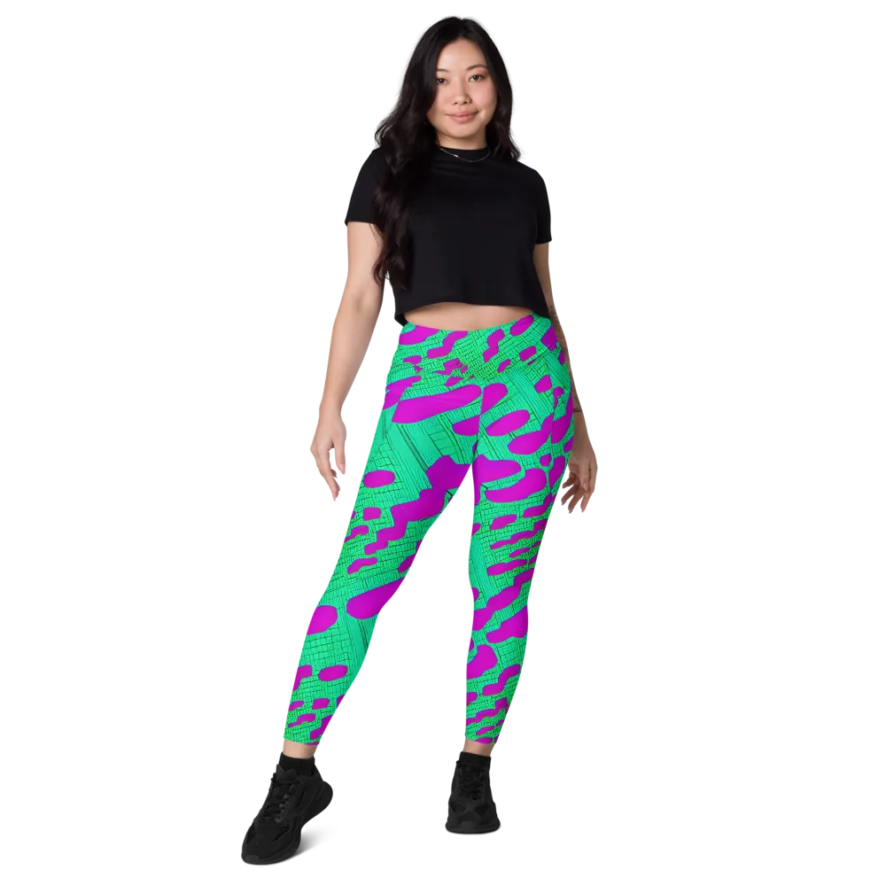 Electric Scale on Leggings with Pockets — Front