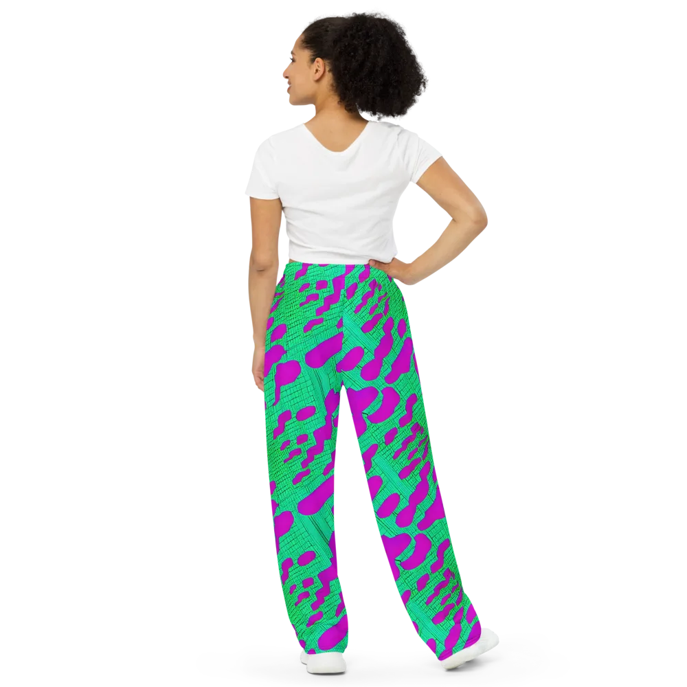 Electric Scale on Wide-Leg Pants — Back