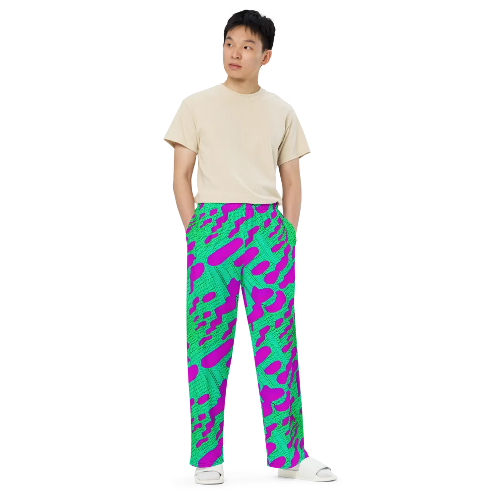 Electric Scale on Wide-Leg Pants — Front