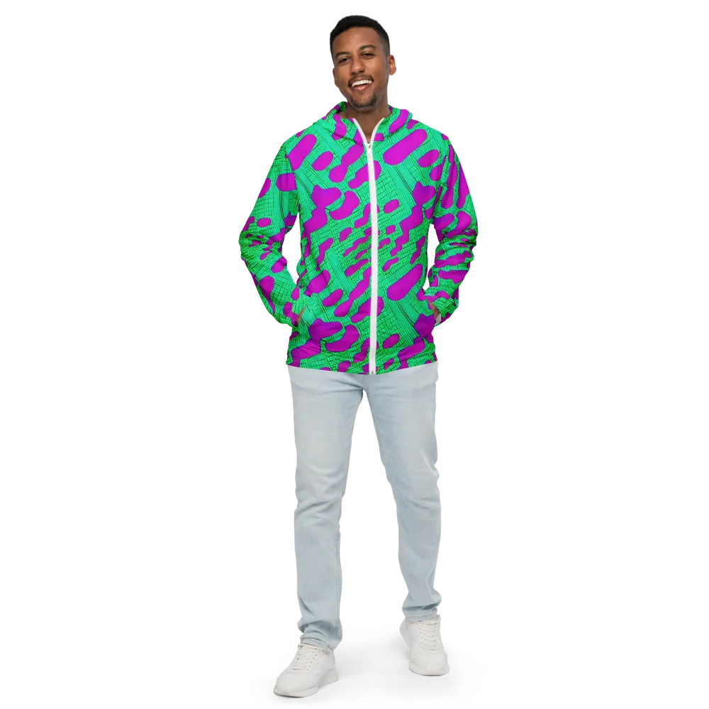 Electric Scale on Men's Windbreaker — Front