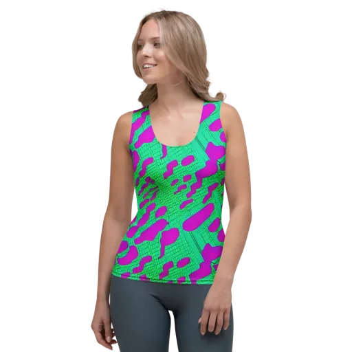 Electric Scale on a Women's Tank Top