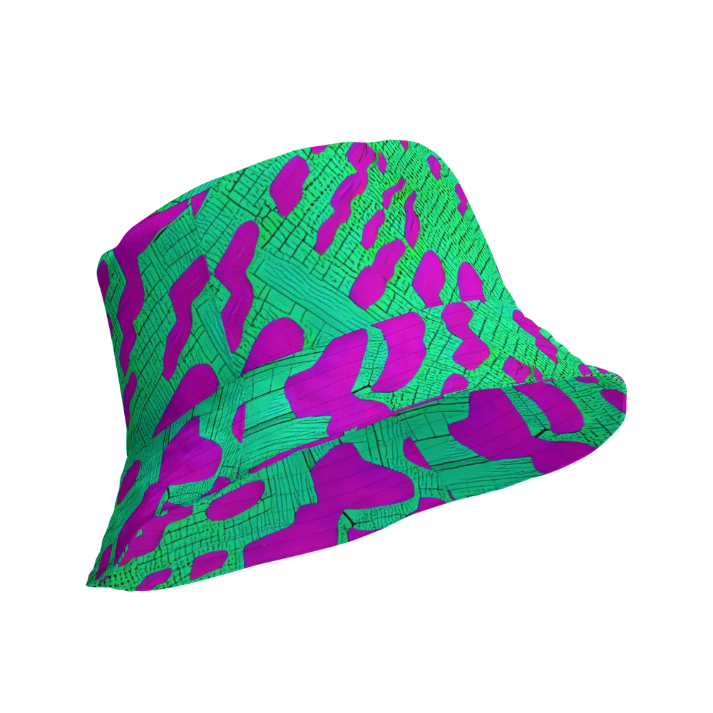 Electric Scale on Reversible Bucket Hat — Product details Outside