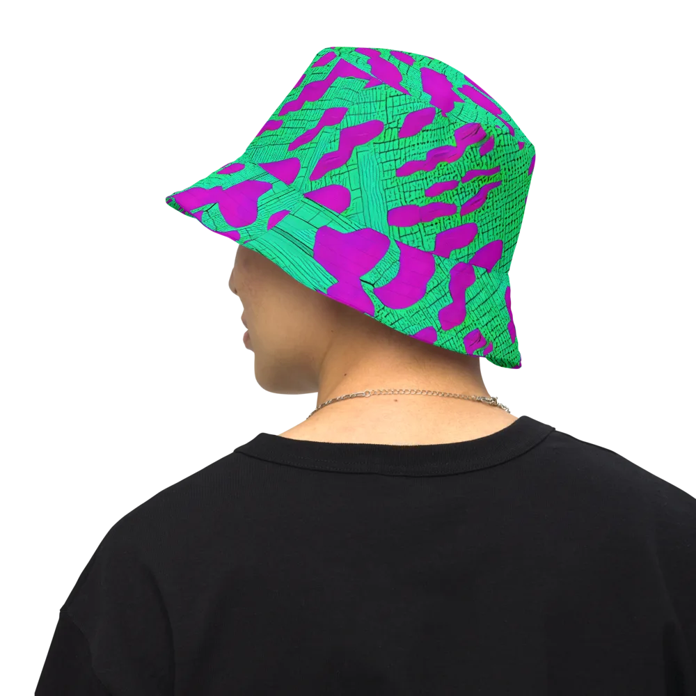 Electric Scale on Reversible Bucket Hat — Back Inside