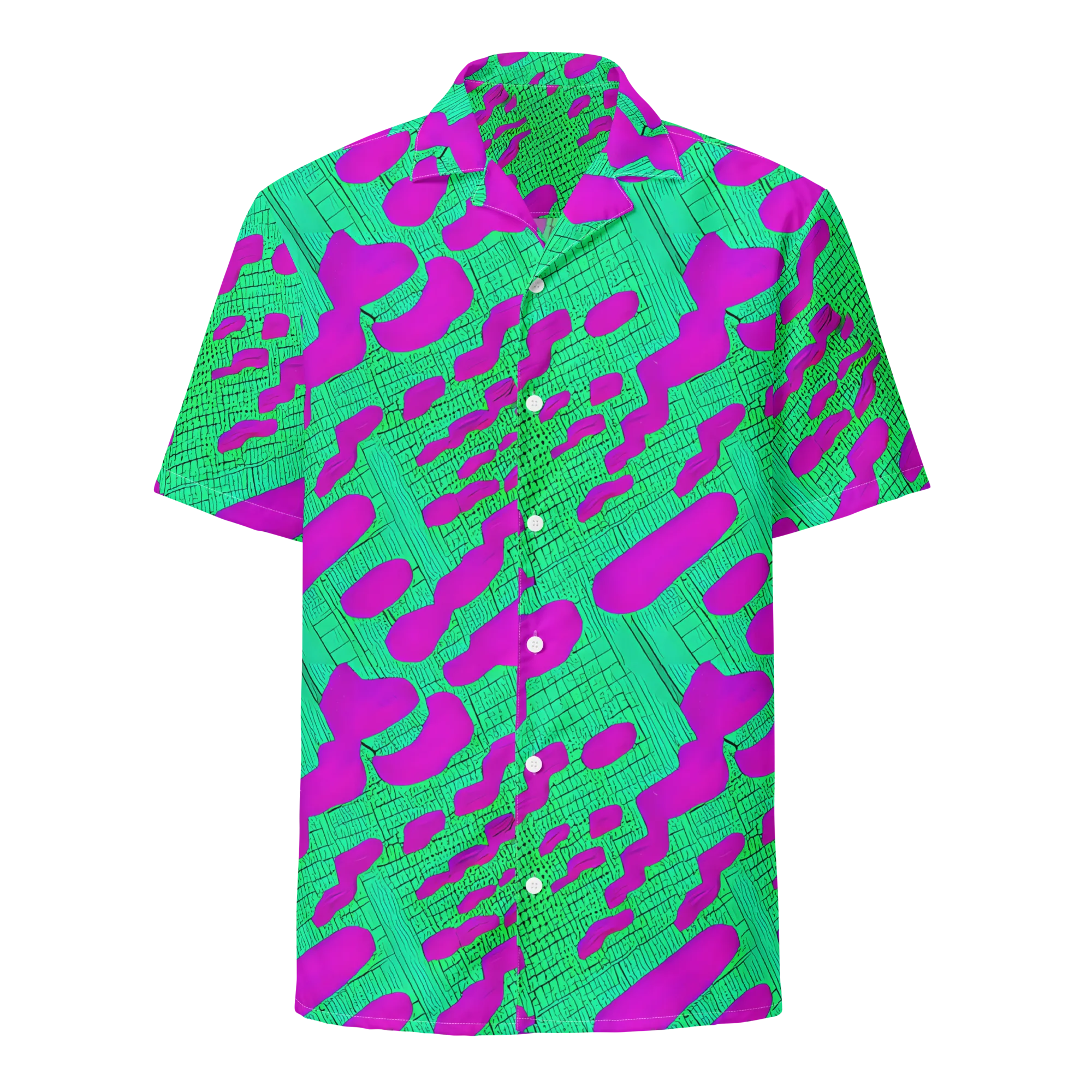 Electric Scale on Button Shirt — Front