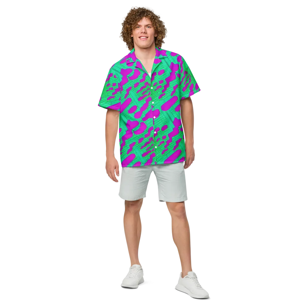 Electric Scale on Button Shirt — Front
