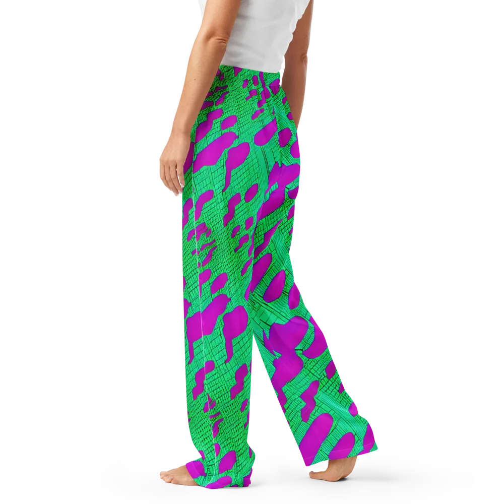 Electric Scale on Women's Pajama Pants — Left
