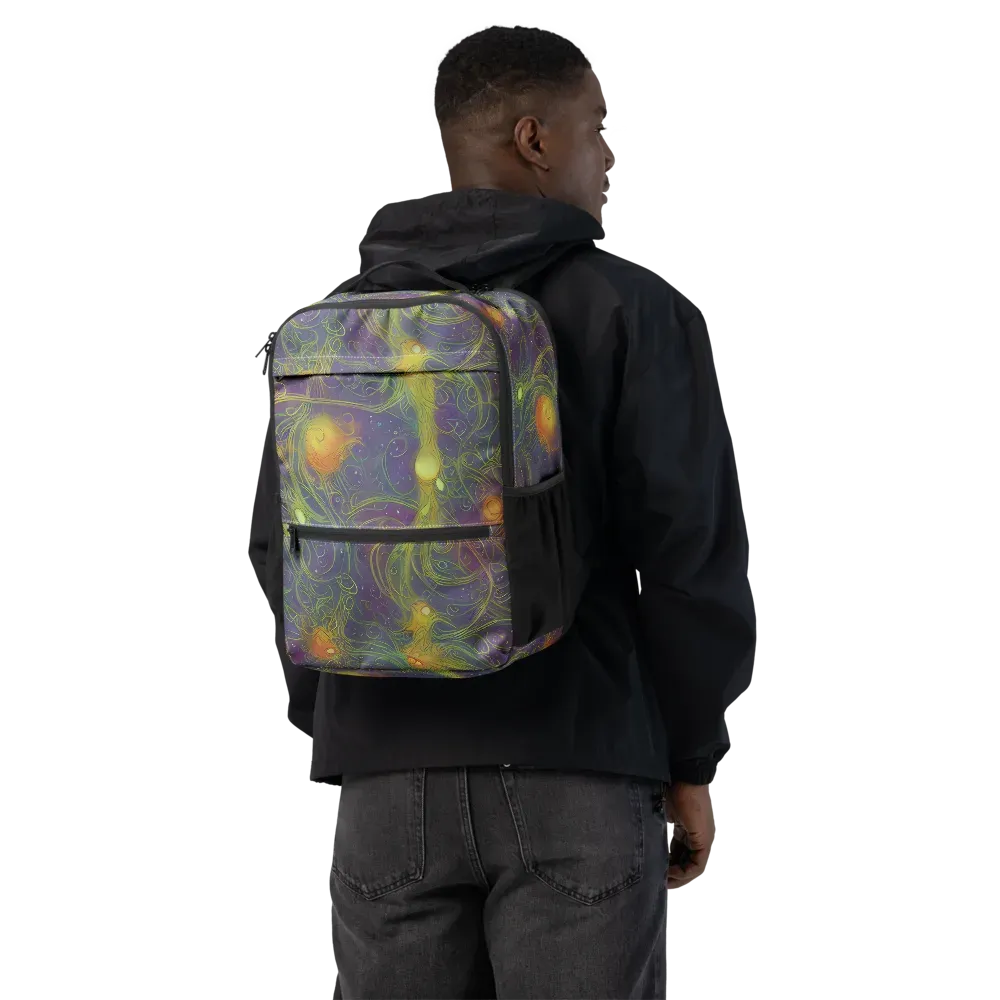 Bioluminal Garden on Utility Backpack — Back