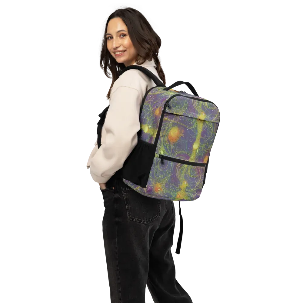 Bioluminal Garden on Utility Backpack — Back