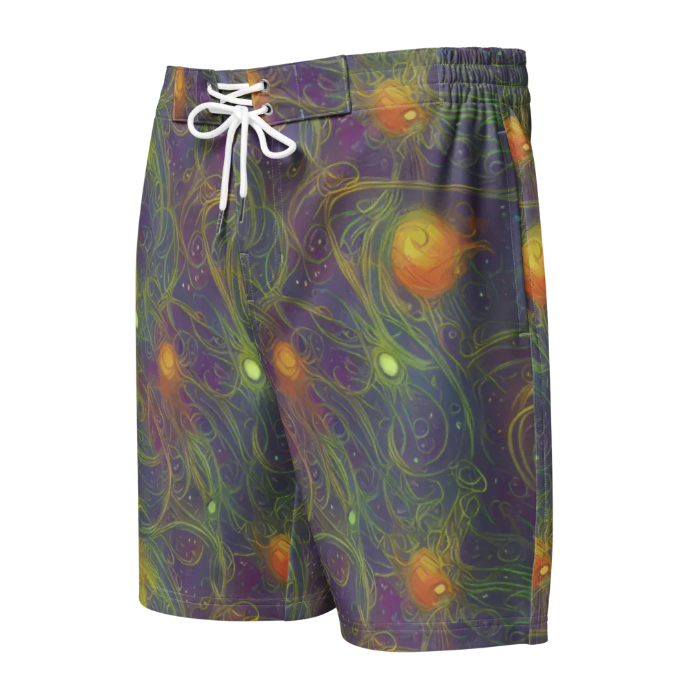 Bioluminal Garden on Men's Board Shorts — Front