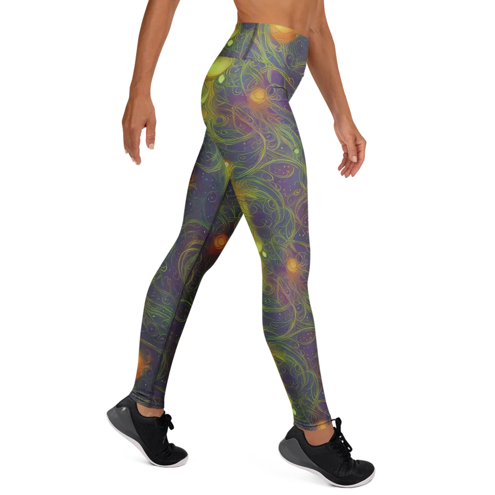 Bioluminal Garden on Yoga Leggings — Right