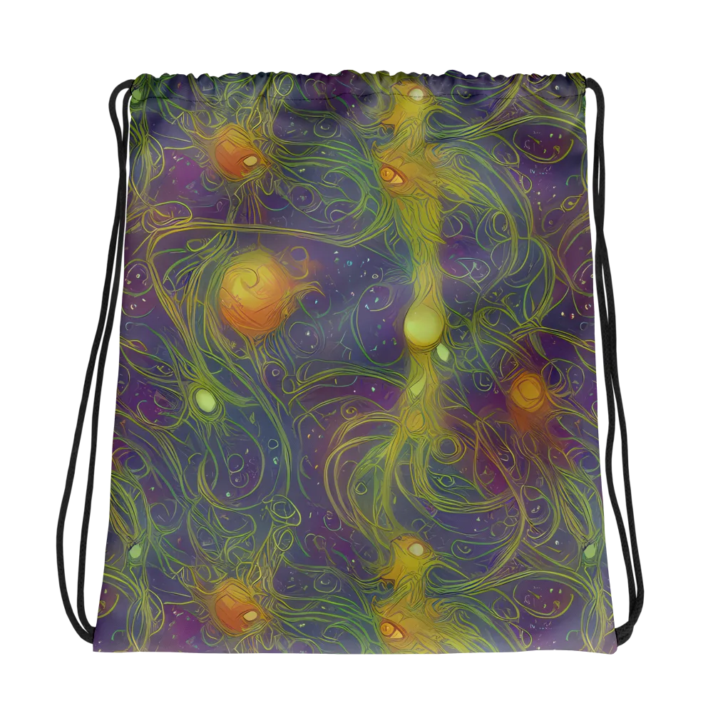 Bioluminal Garden on Drawstring Bag — Photo