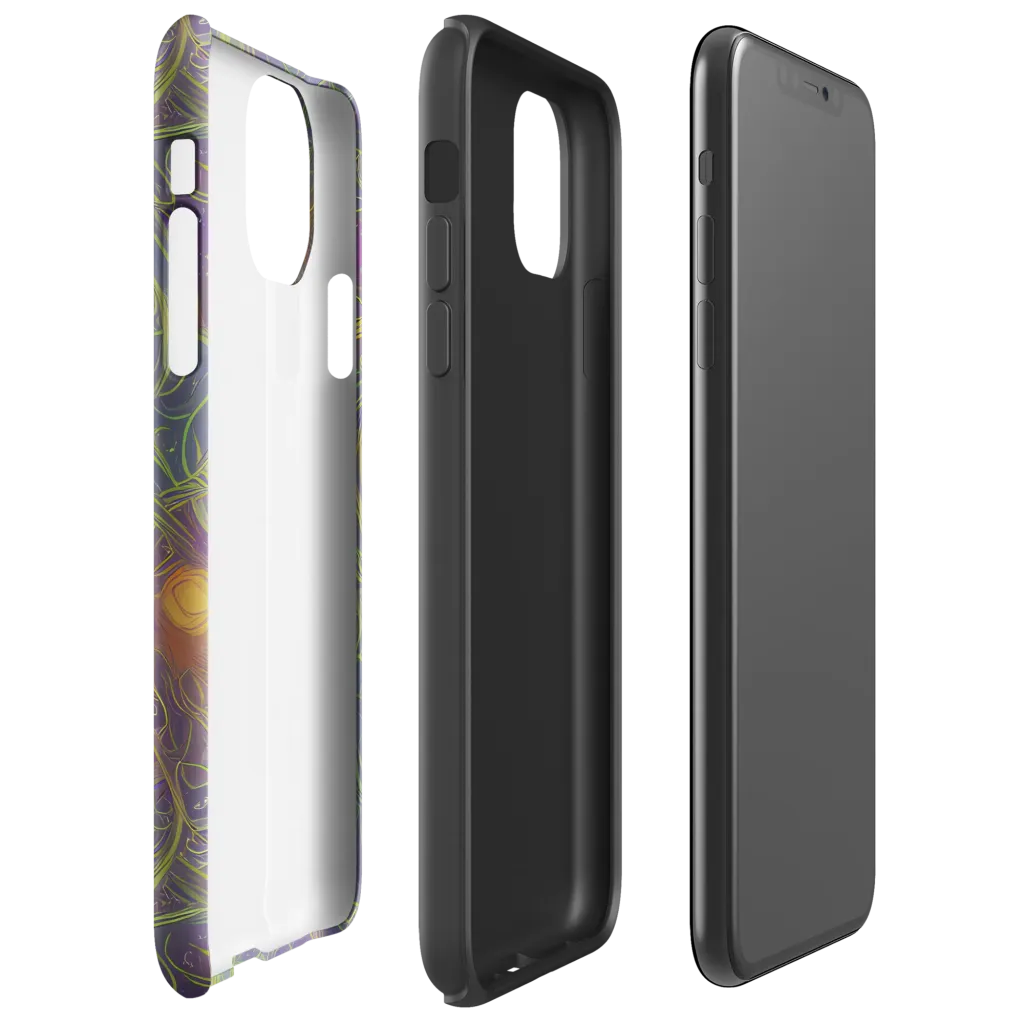 Bioluminal Garden on Tough Case for iPhone® — Right