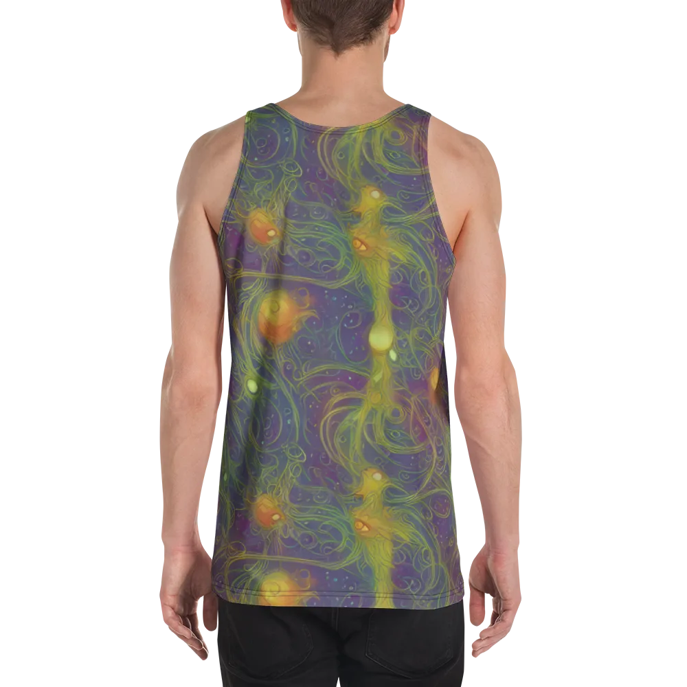 Bioluminal Garden on Men's Tank Top — Back
