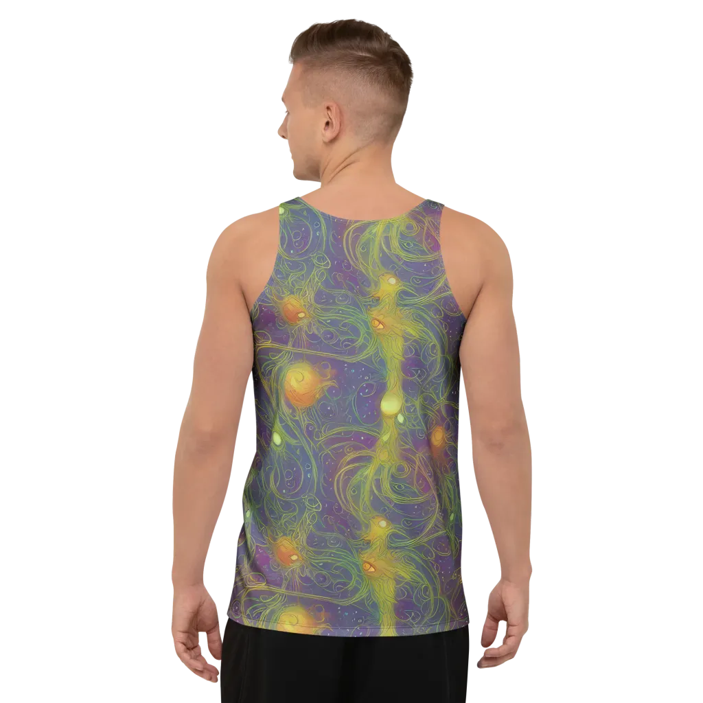 Bioluminal Garden on Men's Tank Top — Back