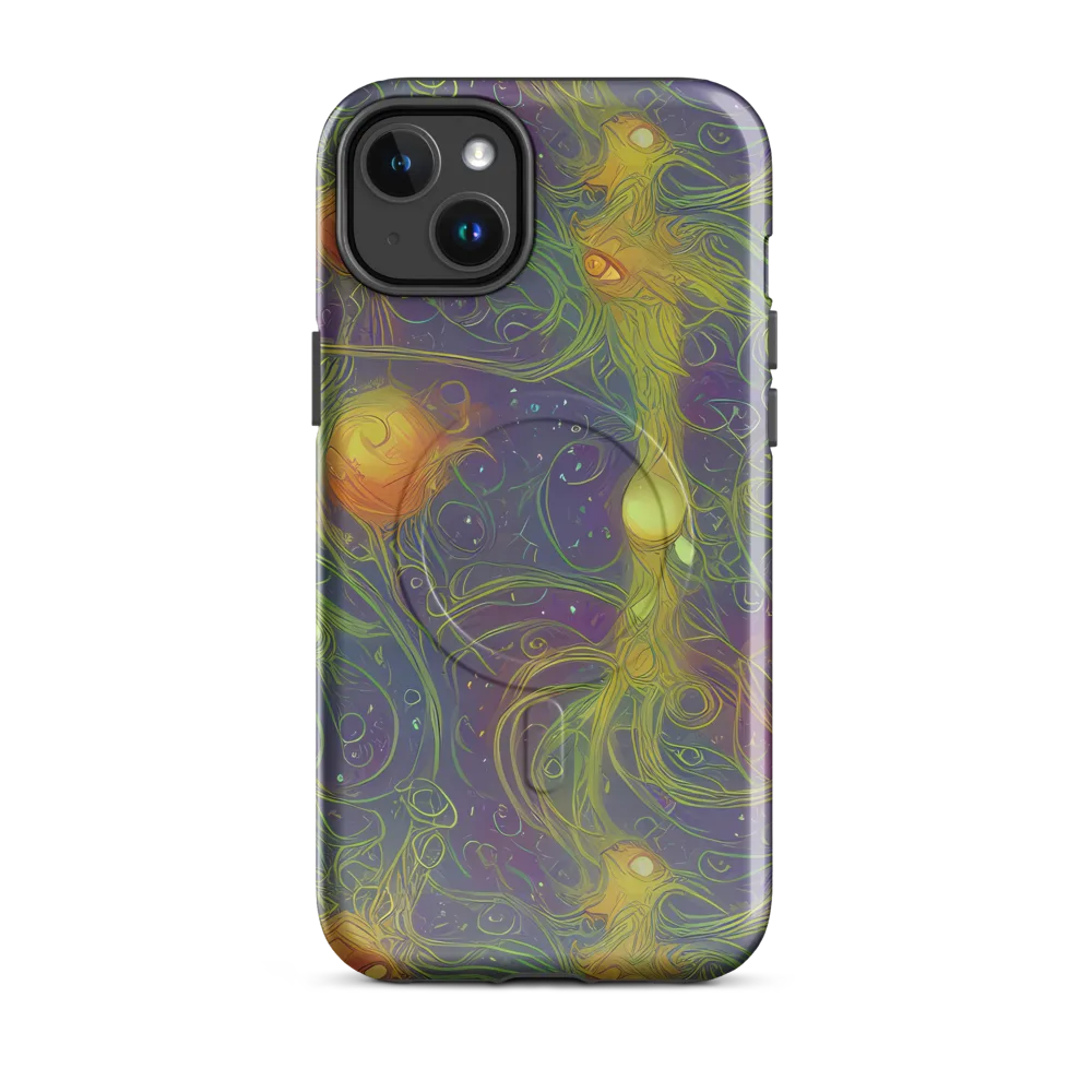 Bioluminal Garden on MagSafe Tough Case for iPhone® — Front