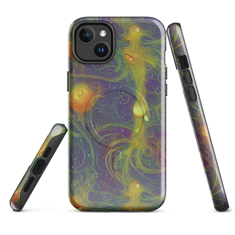Bioluminal Garden on MagSafe Tough Case for iPhone® — Front