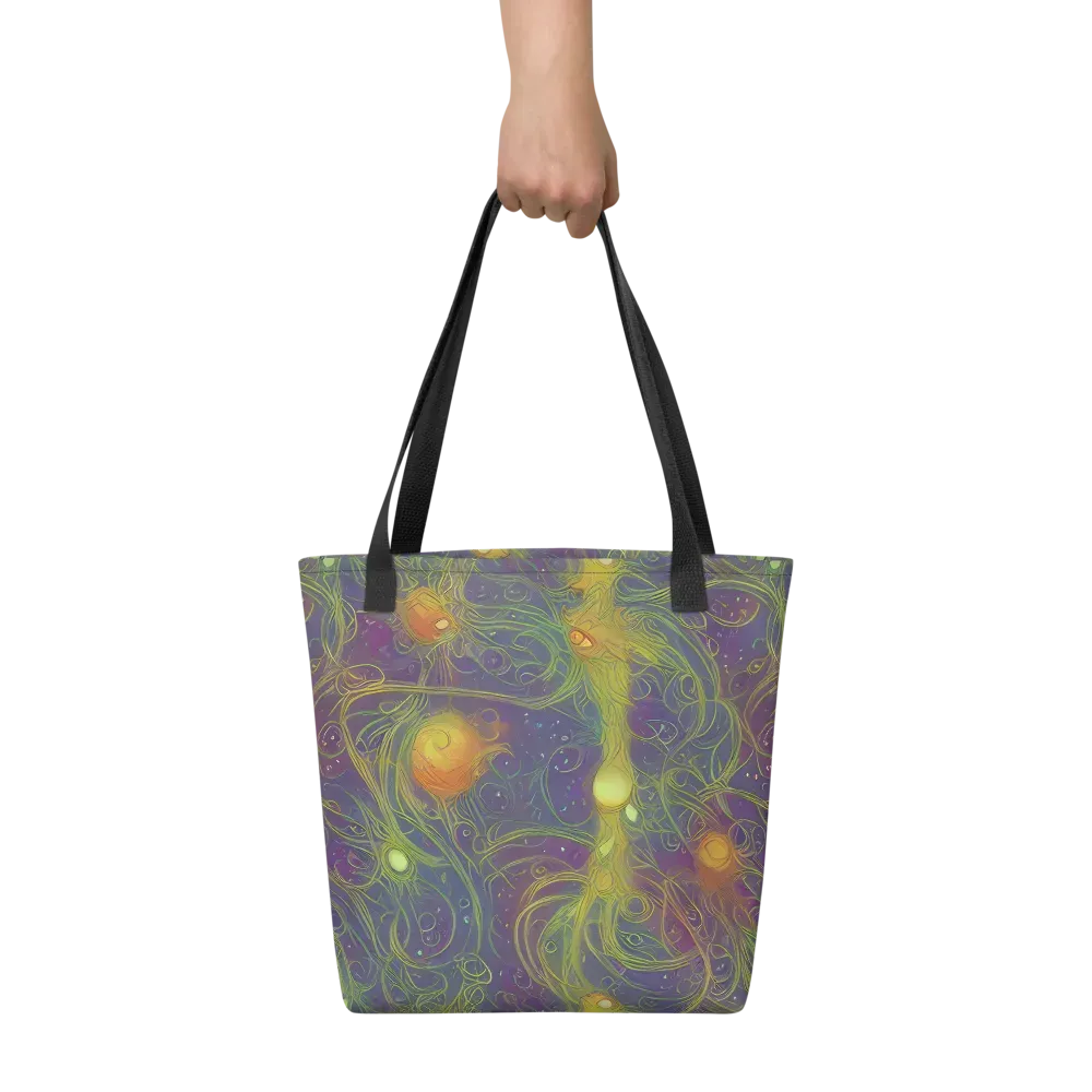 Bioluminal Garden on Tote Bag — Front