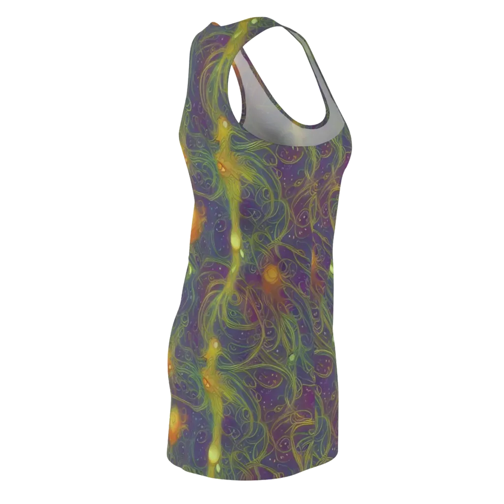 Bioluminal Garden on Racerback Dress — Back Side