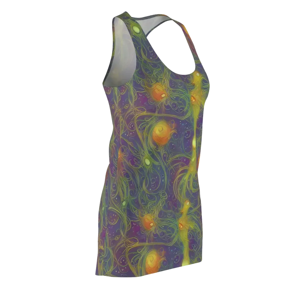 Bioluminal Garden on Racerback Dress — Front Side