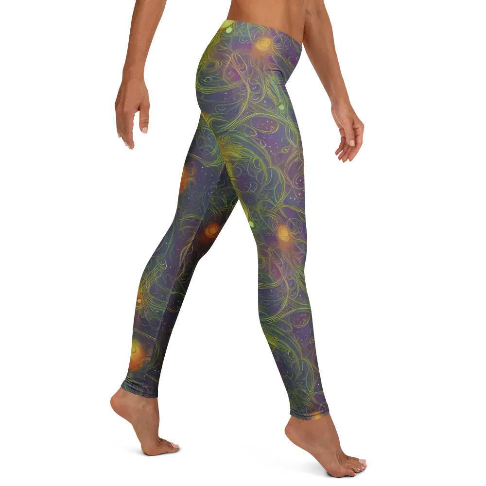 Bioluminal Garden on Leggings — Right