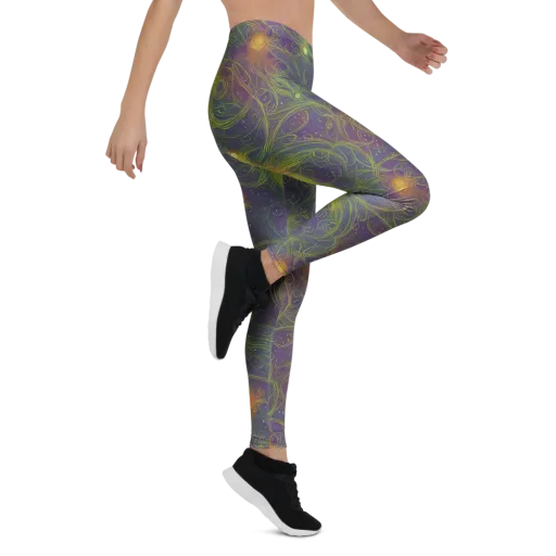 Bioluminal Garden on a Leggings