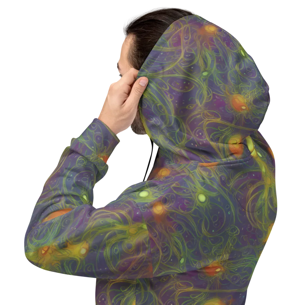 Bioluminal Garden on Hoodie — Back