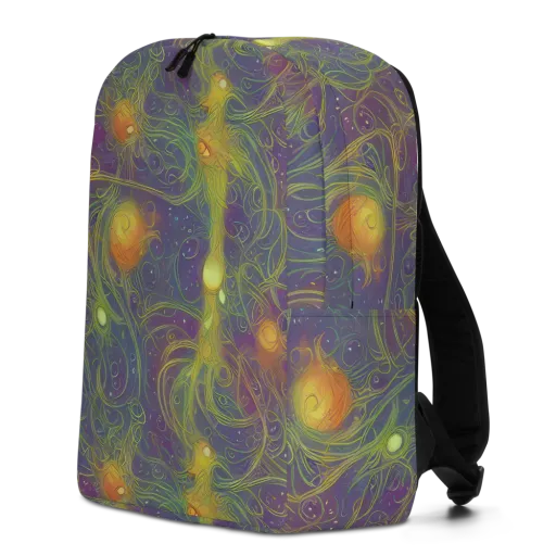 Bioluminal Garden on a Minimalist Backpack